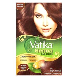 Vatika Henna Hair Colour - Natural Brown 60g