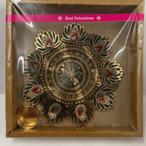 Decorative Thali With 1 Diya Holder