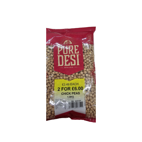 Pure Desi - Chick Peas - 1.5Kg