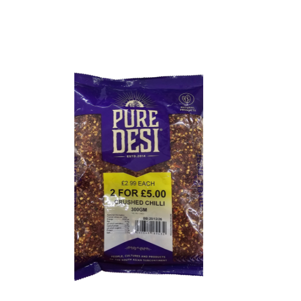 Pure Desi - Crushed Chilli - 300gm