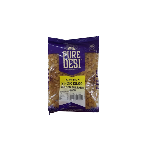 Pure Desi - Golden Sultana - 500gm