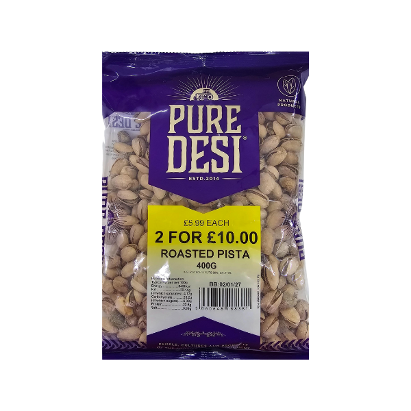 Pure Desi - Roasted Pista - 400gm