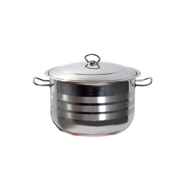 Stainless Steel Cooking Patila With Lid 45cm